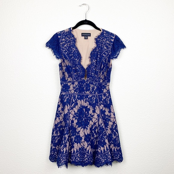 Stylestalker Dresses & Skirts - Stylestalker Visions Skater Mini Dress Lace Party